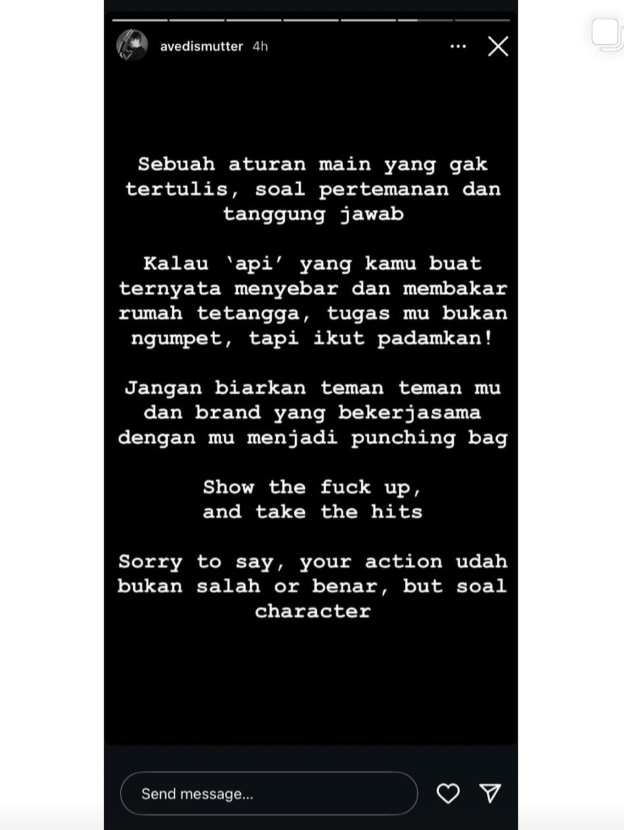 Pernyataan Avedis Mutter